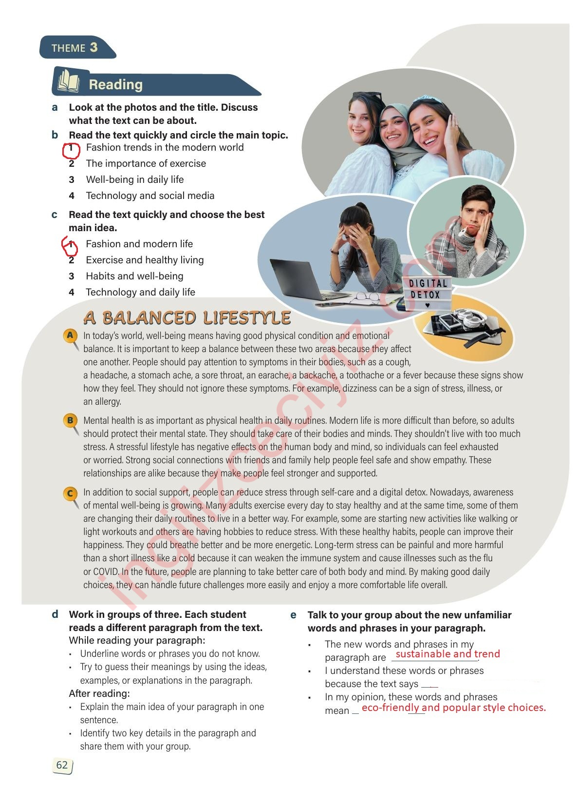 10. Sınıf Stepwise İngilizce Ders Kitabı Sayfa 62 Cevapları