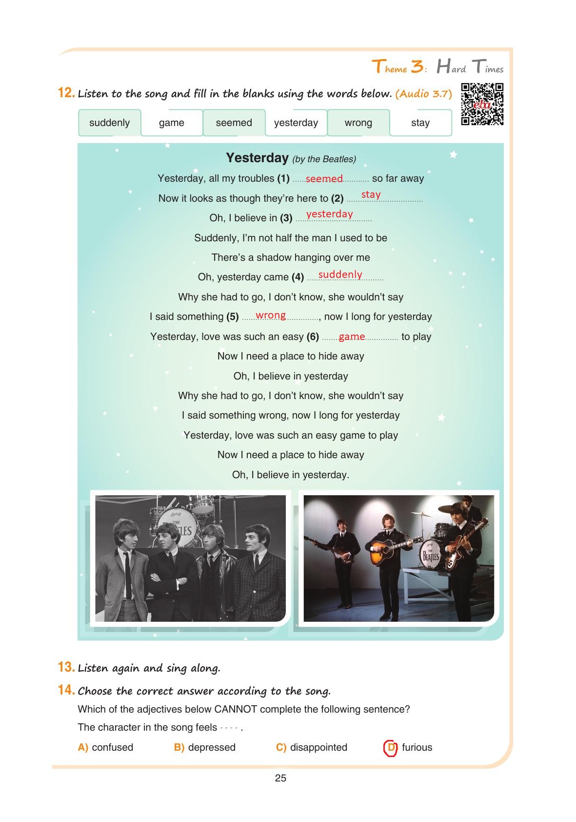 11. Sınıf Yıldırım Yayınları İngilizce Çalışma Kitabı Sayfa 25 Cevapları 11. Sınıf Yıldırım Yayınları İngilizce Çalışma Kitabı Sayfa 25 Cevapları