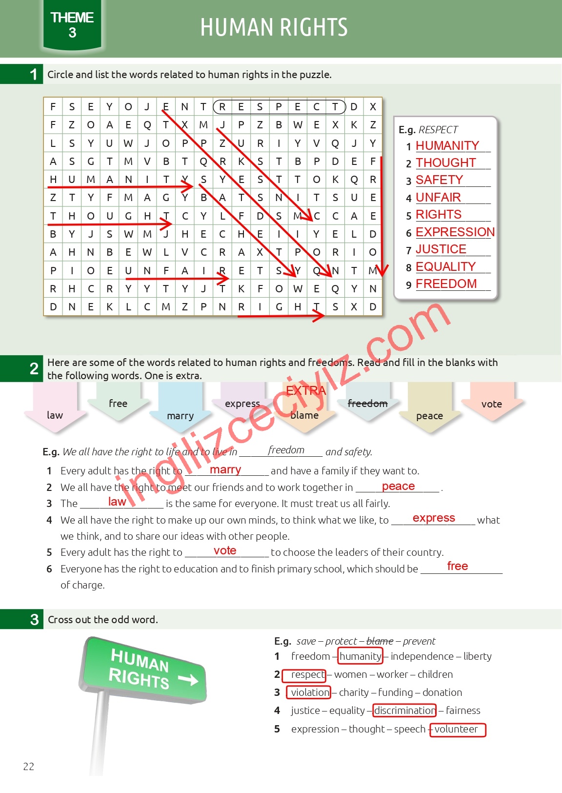 12. Sınıf Meb Yayınları İngilizce Çalışma Kitabı Sayfa 22 Cevapları
