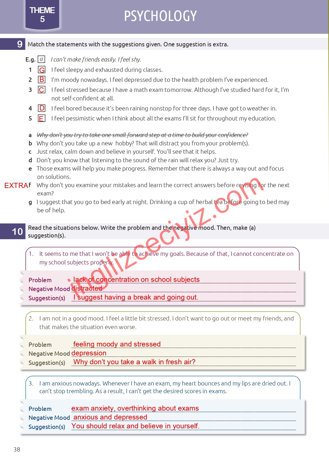 12. Sınıf Notifier İngilizce Çalışma Kitabı Sayfa 38 Cevapları