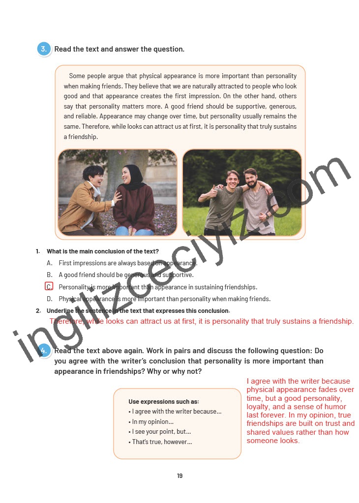 12. Sınıf Sunshine English İngilizce Çalışma Kitabı Sayfa 19 Cevapları 12. Sınıf Sunshine English İngilizce Çalışma Kitabı Sayfa 19 Cevapları