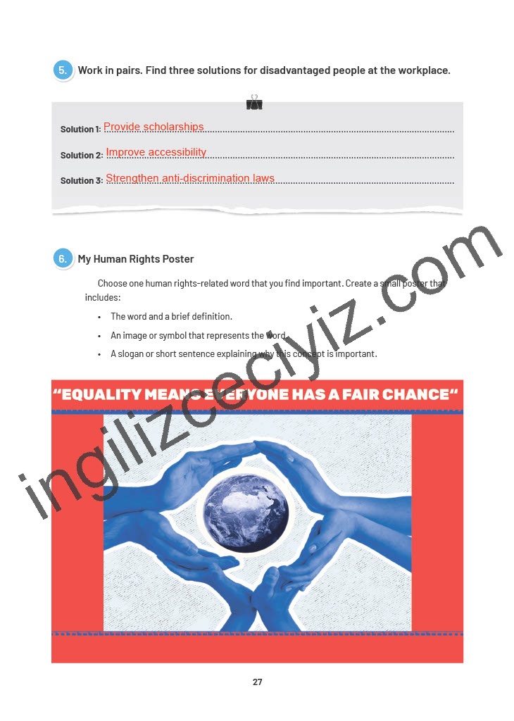 12. Sınıf Sunshine English İngilizce Çalışma Kitabı Sayfa 27 Cevapları 12. Sınıf Sunshine English İngilizce Çalışma Kitabı Sayfa 27 Cevapları