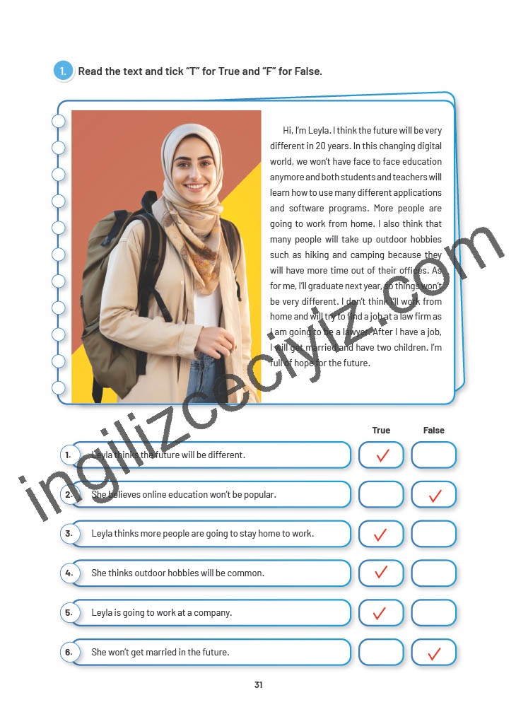 12. Sınıf Sunshine English İngilizce Çalışma Kitabı Sayfa 31 Cevapları 12. Sınıf Sunshine English İngilizce Çalışma Kitabı Sayfa 31 Cevapları