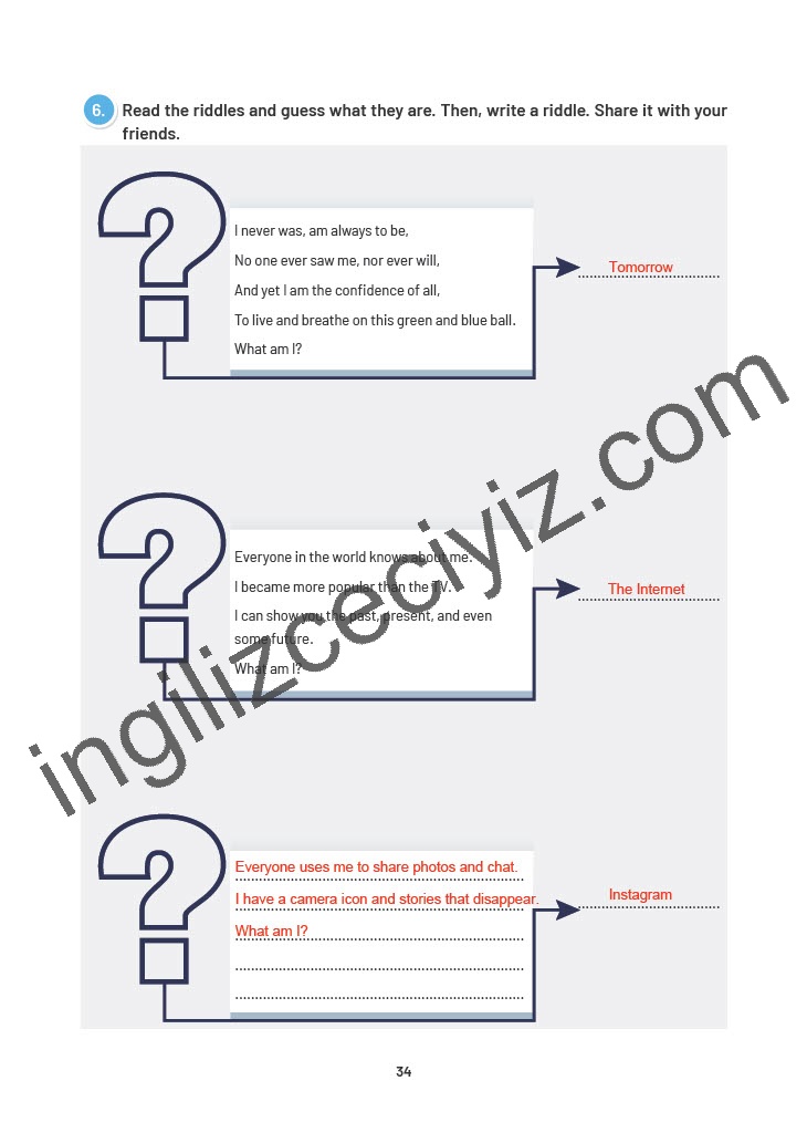 12. Sınıf Sunshine English İngilizce Çalışma Kitabı Sayfa 34 Cevapları 12. Sınıf Sunshine English İngilizce Çalışma Kitabı Sayfa 34 Cevapları
