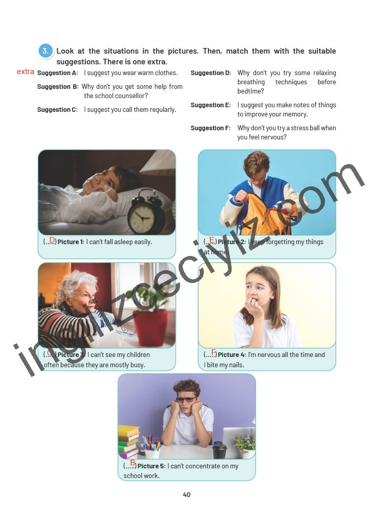 12. Sınıf Sunshine English İngilizce Çalışma Kitabı Sayfa 40 Cevapları 12. Sınıf Sunshine English İngilizce Çalışma Kitabı Sayfa 40 Cevapları