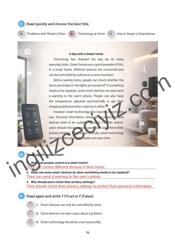 12. Sınıf Sunshine English İngilizce Çalışma Kitabı Sayfa 70 Cevapları 12. Sınıf Sunshine English İngilizce Çalışma Kitabı Sayfa 70 Cevapları