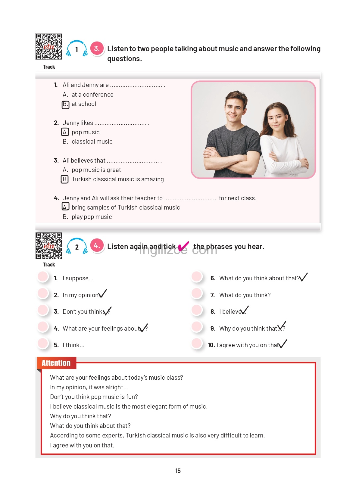 12. Sınıf Sunshine English İngilizce Ders Kitabı Sayfa 15 Cevapları 12. Sınıf Sunshine English İngilizce Ders Kitabı Sayfa 15 Cevapları