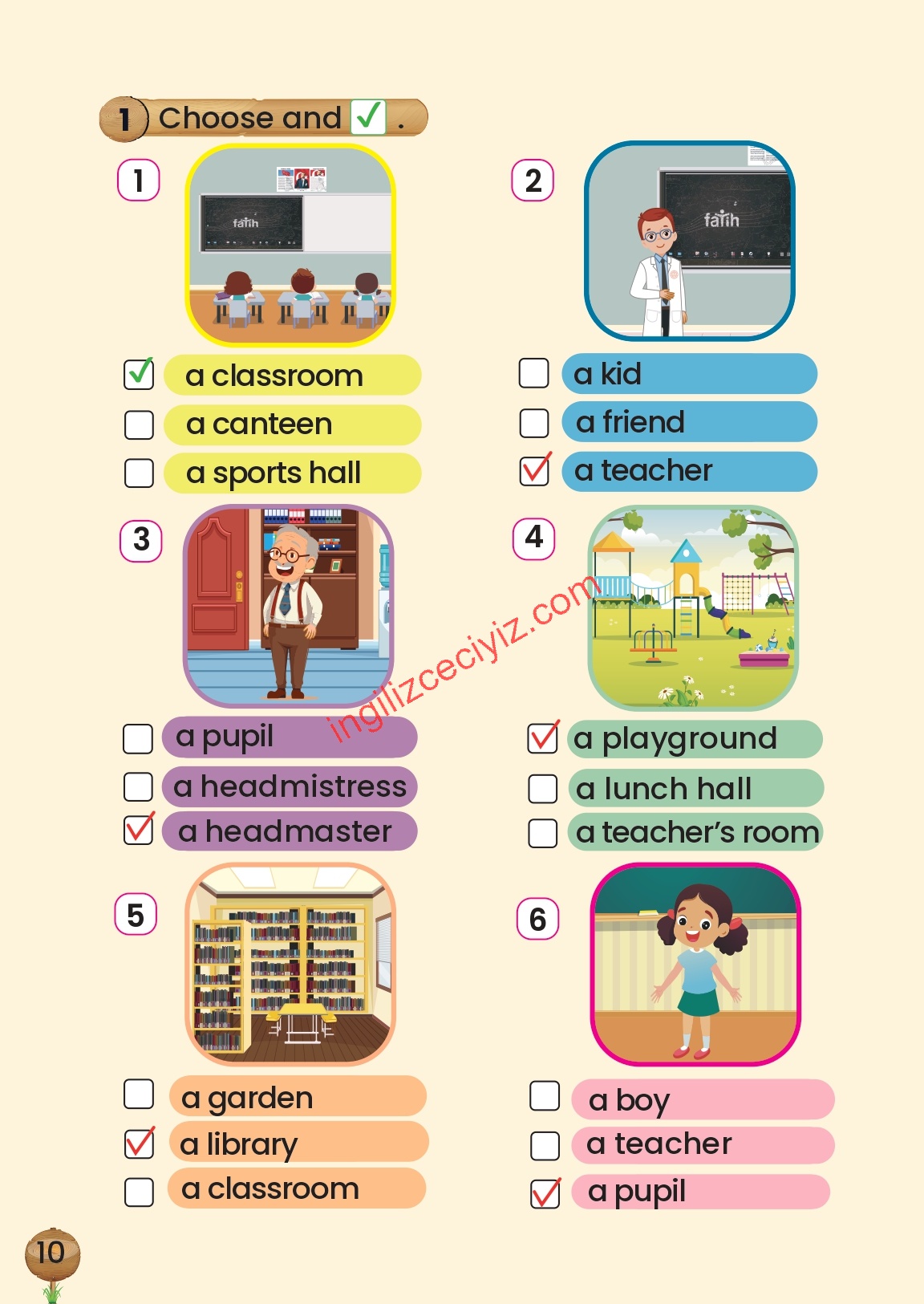 2. Sınıf Meb Yayınları İngilizce Çalışma Kitabı Sayfa 10 Cevapları