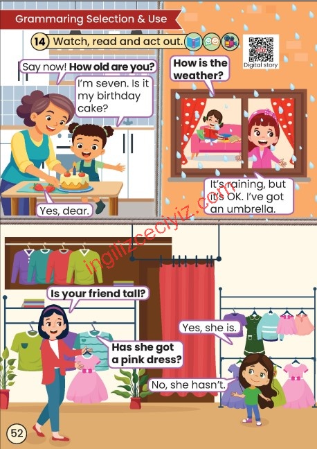 2. Sınıf Meb Yayınları İngilizce Ders Kitabı Sayfa 52 Cevapları 2. Sınıf Meb Yayınları İngilizce Ders Kitabı Sayfa 52 Cevapları