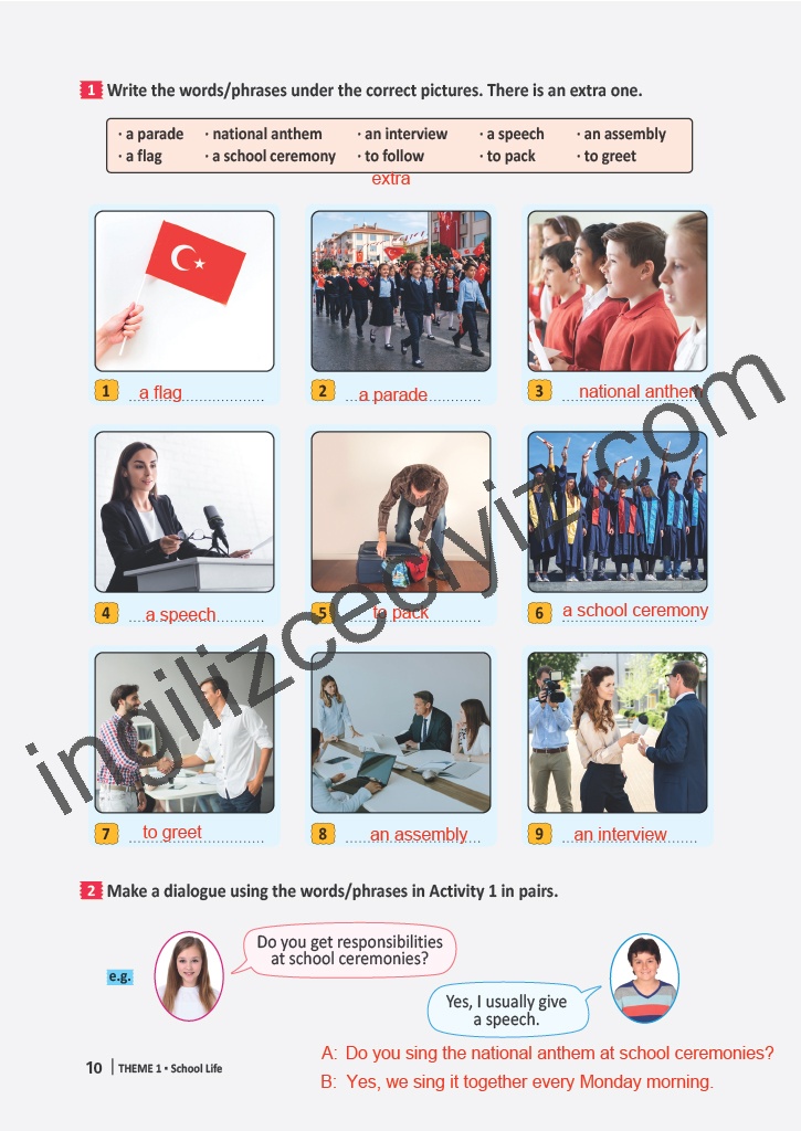 6. Sınıf Meb Yayınları İngilizce Çalışma Kitabı Sayfa 10 Cevapları 6. Sınıf Meb Yayınları İngilizce Çalışma Kitabı Sayfa 10 Cevapları