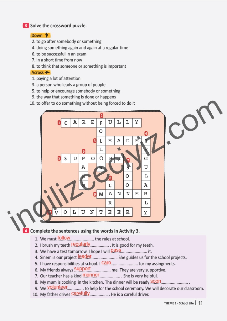 6. Sınıf Meb Yayınları İngilizce Çalışma Kitabı Sayfa 11 Cevapları 6. Sınıf Meb Yayınları İngilizce Çalışma Kitabı Sayfa 11 Cevapları