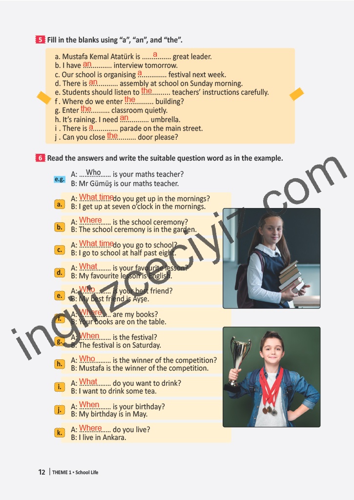 6. Sınıf Meb Yayınları İngilizce Çalışma Kitabı Sayfa 12 Cevapları 6. Sınıf Meb Yayınları İngilizce Çalışma Kitabı Sayfa 12 Cevapları