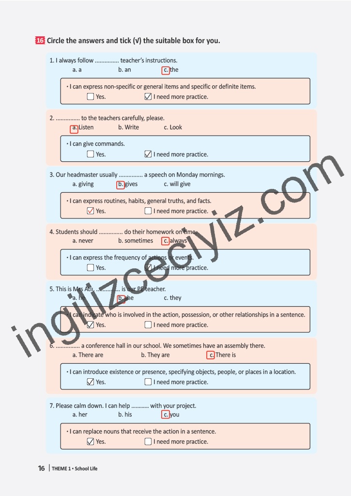 6. Sınıf Meb Yayınları İngilizce Çalışma Kitabı Sayfa 16 Cevapları 6. Sınıf Meb Yayınları İngilizce Çalışma Kitabı Sayfa 16 Cevapları