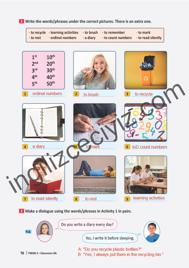 6. Sınıf Meb Yayınları İngilizce Çalışma Kitabı Sayfa 18 Cevapları 6. Sınıf Meb Yayınları İngilizce Çalışma Kitabı Sayfa 18 Cevapları