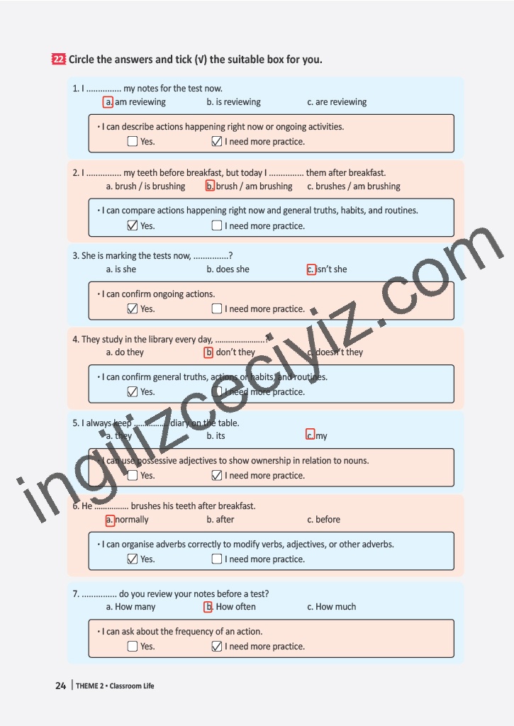 6. Sınıf Meb Yayınları İngilizce Çalışma Kitabı Sayfa 24 Cevapları 6. Sınıf Meb Yayınları İngilizce Çalışma Kitabı Sayfa 24 Cevapları