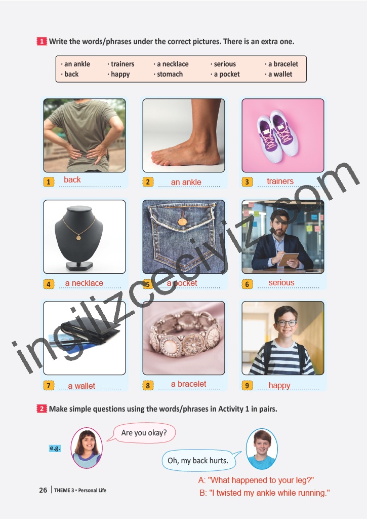 6. Sınıf Meb Yayınları İngilizce Çalışma Kitabı Sayfa 26 Cevapları 6. Sınıf Meb Yayınları İngilizce Çalışma Kitabı Sayfa 26 Cevapları