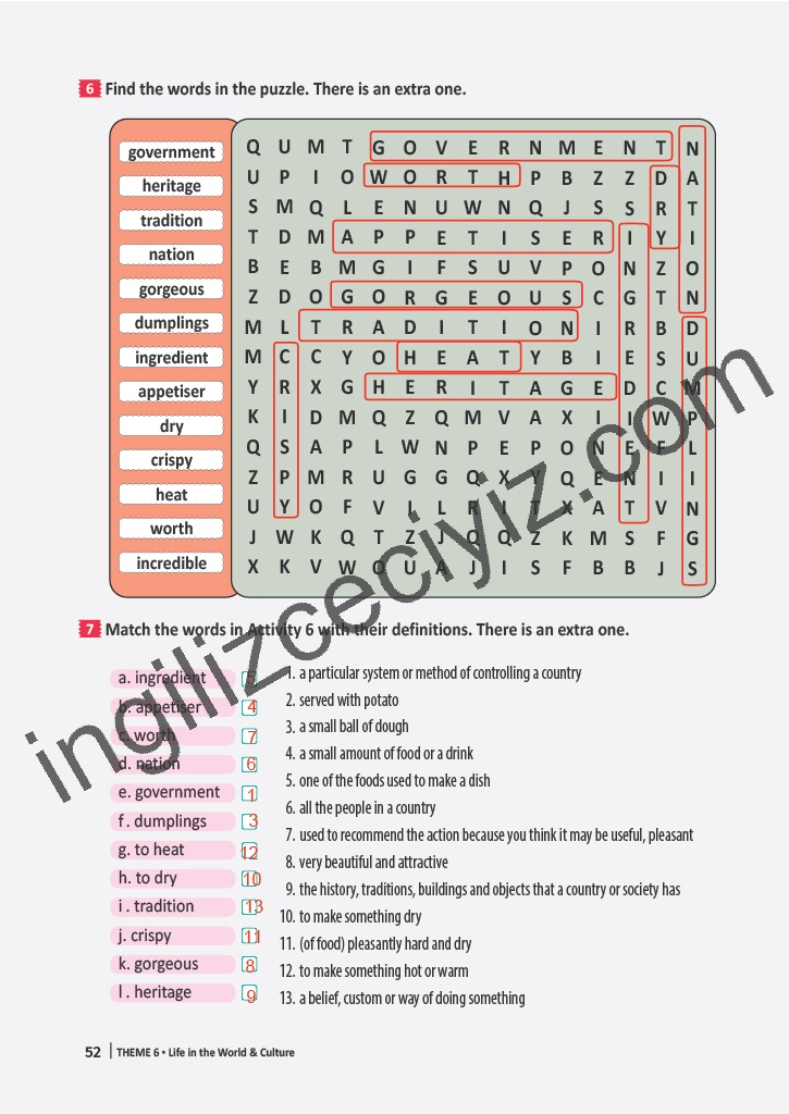 6. Sınıf Meb Yayınları İngilizce Çalışma Kitabı Sayfa 52 Cevapları 6. Sınıf Meb Yayınları İngilizce Çalışma Kitabı Sayfa 52 Cevapları