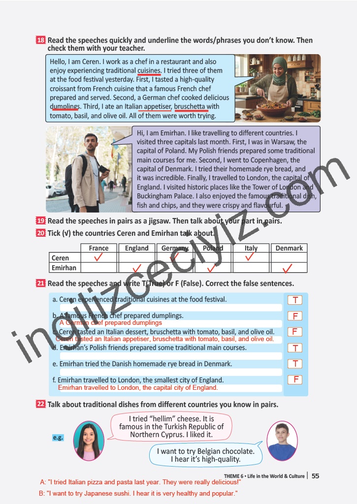 6. Sınıf Meb Yayınları İngilizce Çalışma Kitabı Sayfa 55 Cevapları 6. Sınıf Meb Yayınları İngilizce Çalışma Kitabı Sayfa 55 Cevapları