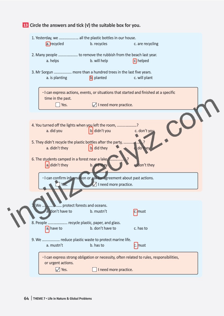 6. Sınıf Meb Yayınları İngilizce Çalışma Kitabı Sayfa 64 Cevapları 6. Sınıf Meb Yayınları İngilizce Çalışma Kitabı Sayfa 64 Cevapları