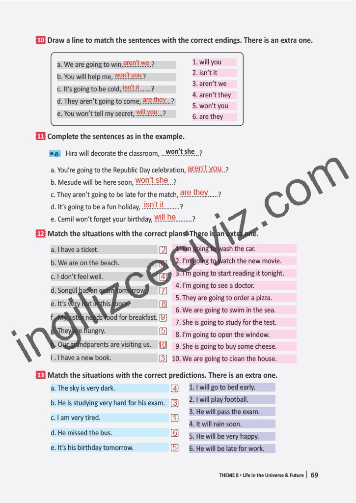 6. Sınıf Meb Yayınları İngilizce Çalışma Kitabı Sayfa 69 Cevapları 6. Sınıf Meb Yayınları İngilizce Çalışma Kitabı Sayfa 69 Cevapları