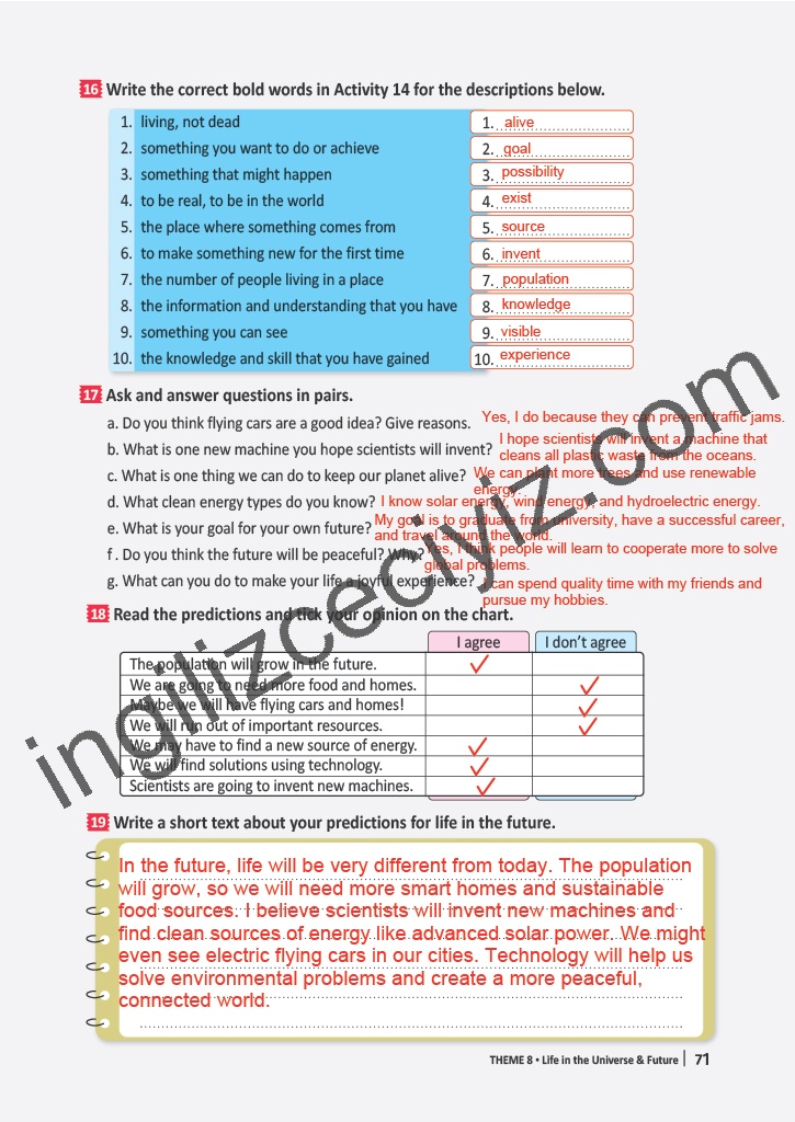 6. Sınıf Meb Yayınları İngilizce Çalışma Kitabı Sayfa 71 Cevapları 6. Sınıf Meb Yayınları İngilizce Çalışma Kitabı Sayfa 71 Cevapları