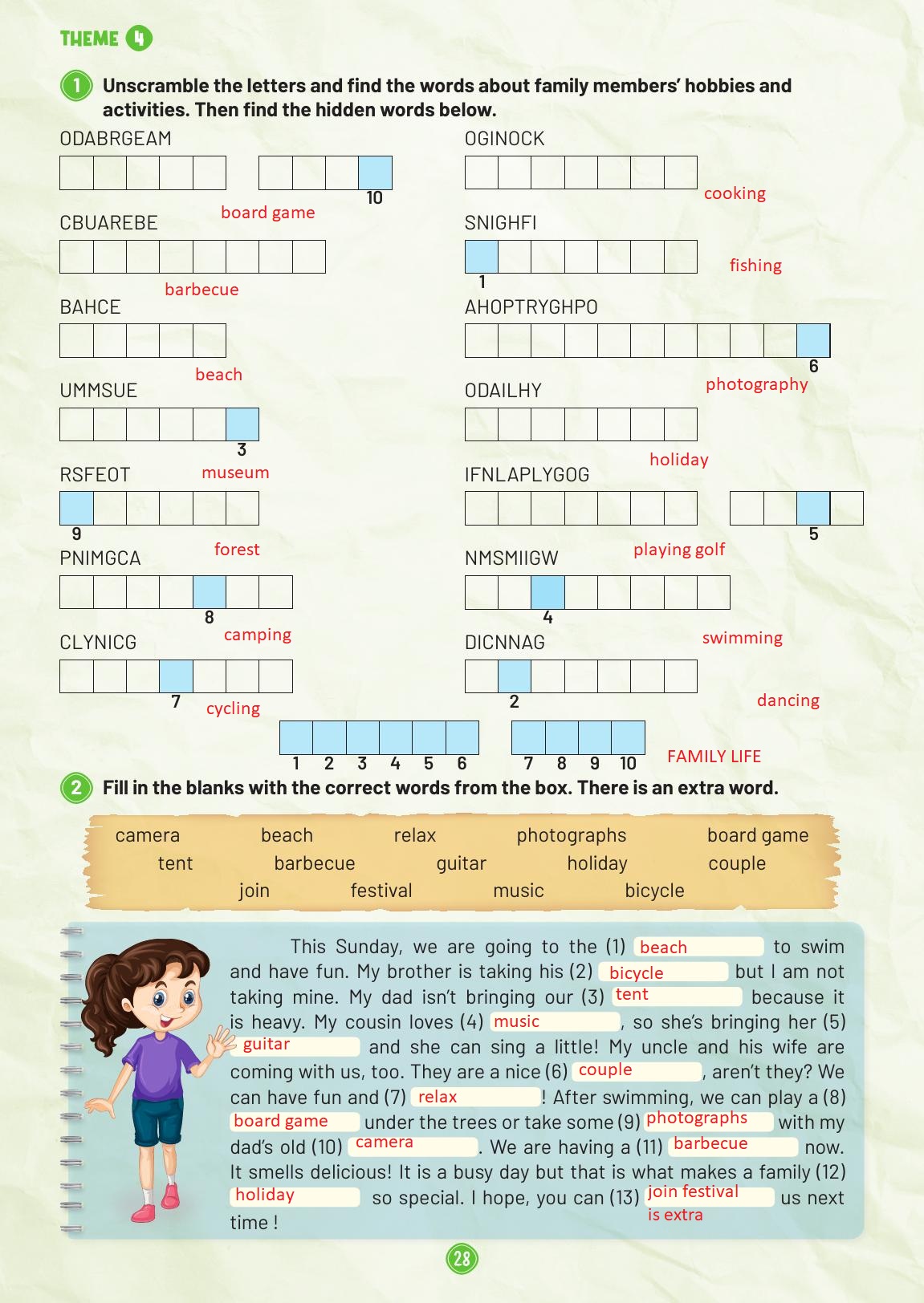 5. Sınıf Cevap Anahtarı İngilizce Çalışma Kitabı Sayfa 28 Cevapları 5. Sınıf Cevap Anahtarı İngilizce Çalışma Kitabı Sayfa 28 Cevapları