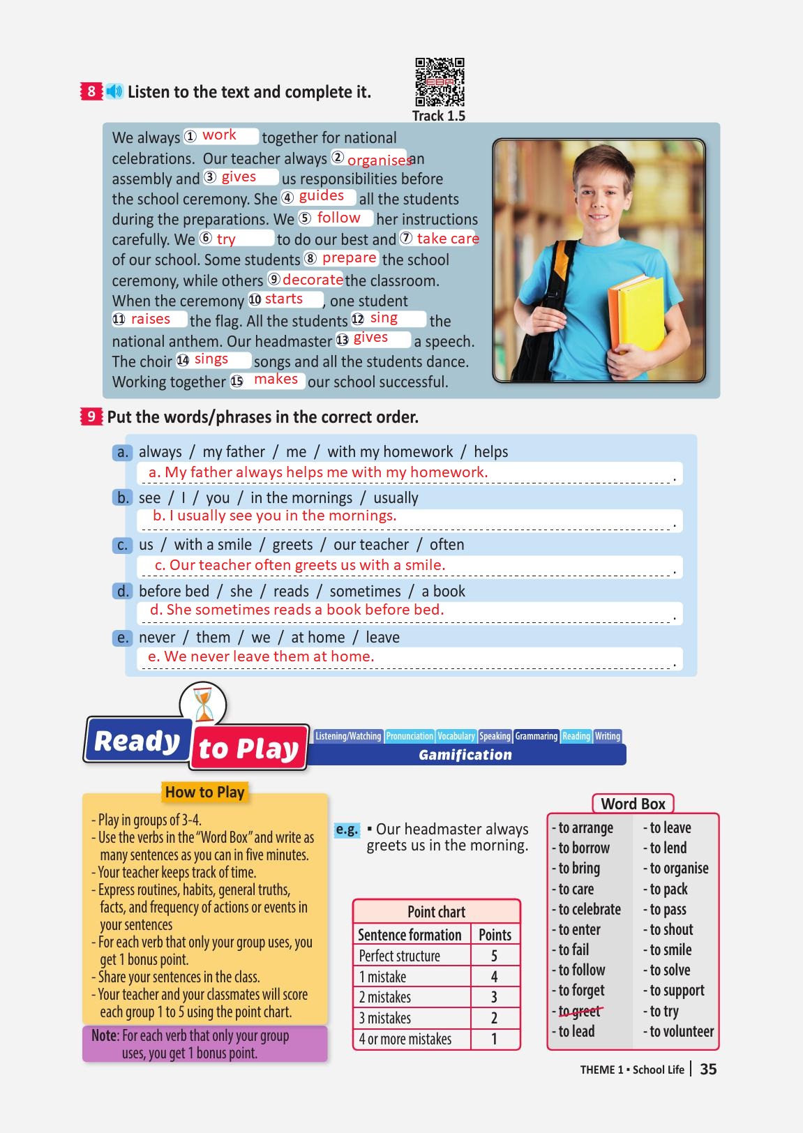 6. Sınıf Meb Yayınları İngilizce Ders Kitabı Sayfa 35 Cevapları