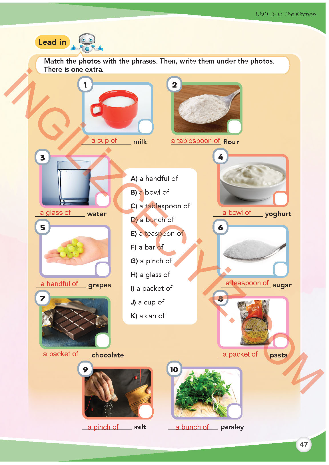 8. Sınıf Meb Yayınları İngilizce Ders Kitabı Sayfa 47 Cevapları